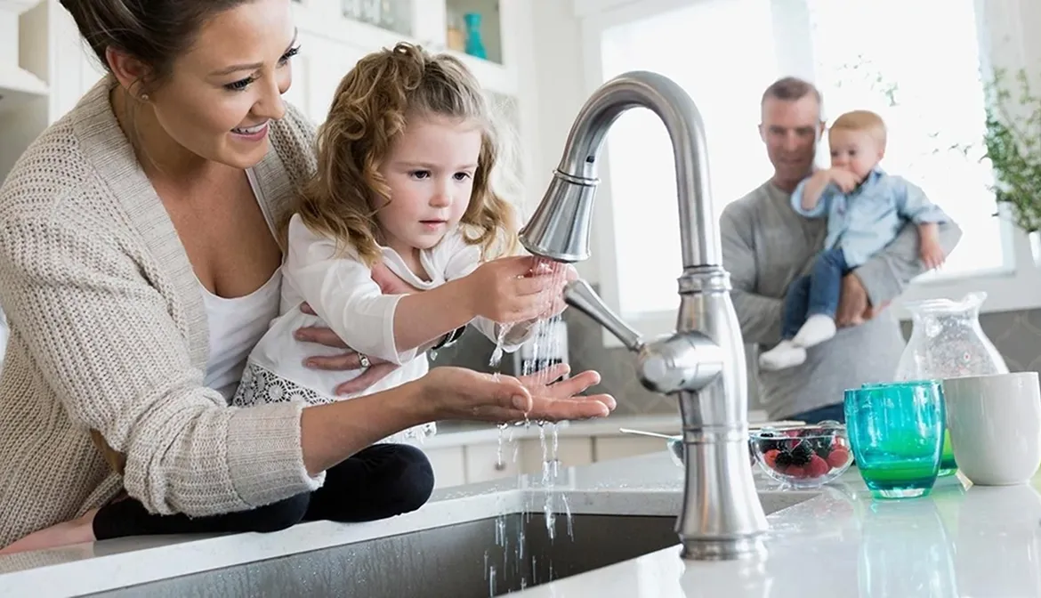 Family enjoying clean Culligan water